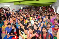 Nannu Dochukunduvate Movie Team at KIET College